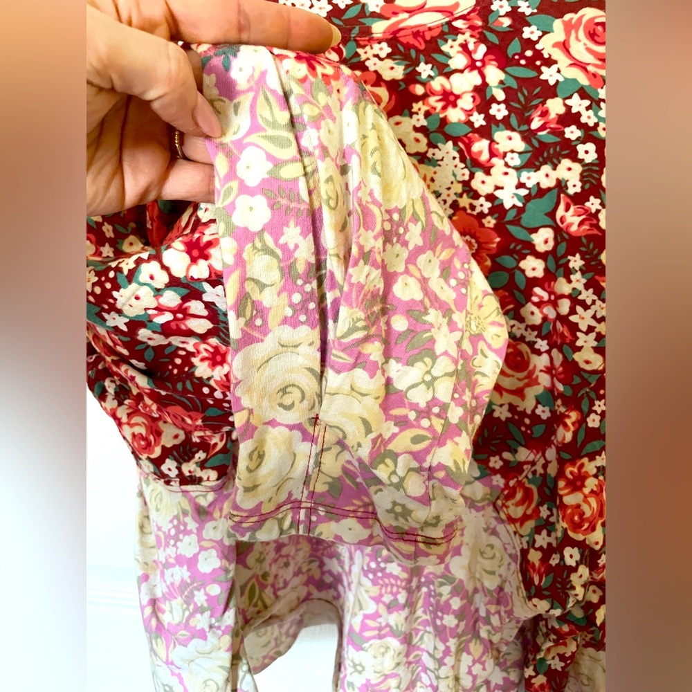 NWOT FP Movement Inspire Printed Layer in Red Faded Poppy by Free People - Picture 7 of 12